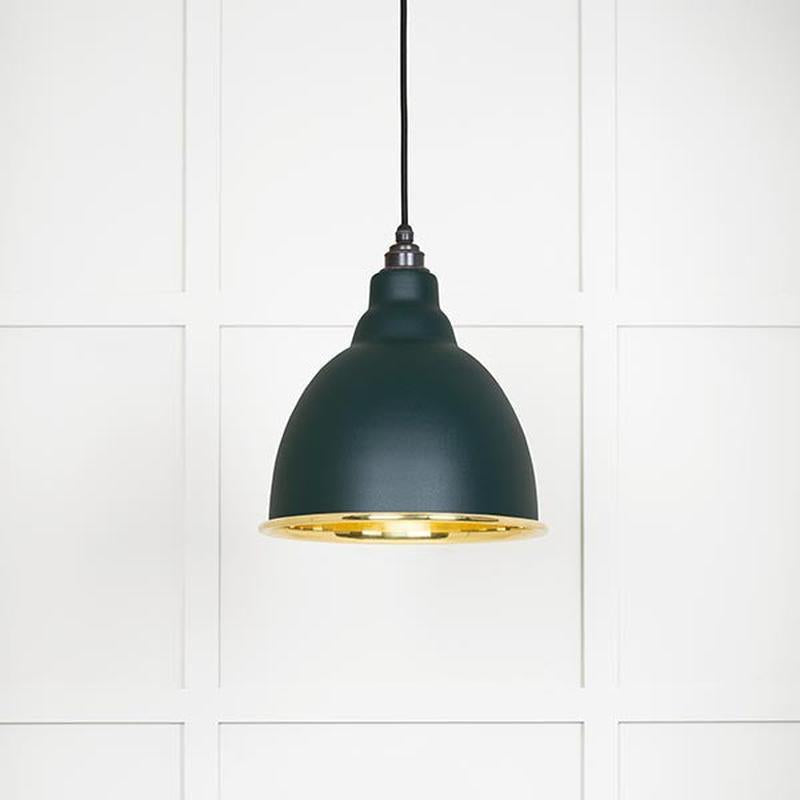 Smooth Brass Brindley Pendant-From The Anvil-Dingle-nirohome