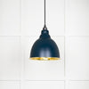 Smooth Brass Brindley Pendant-From The Anvil-Dusk-nirohome