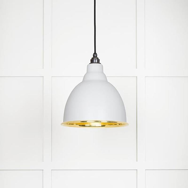 Smooth Brass Brindley Pendant-From The Anvil-Flock-nirohome
