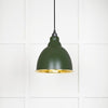 Smooth Brass Brindley Pendant-From The Anvil-Heath-nirohome