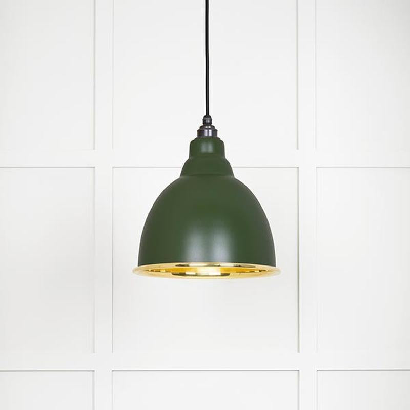 Smooth Brass Brindley Pendant-From The Anvil-Heath-nirohome