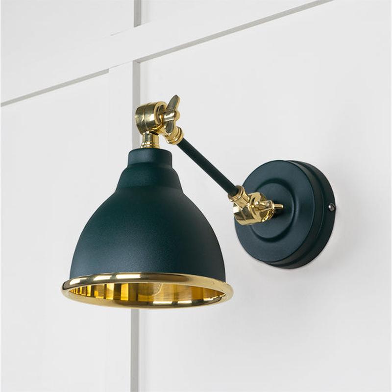 Smooth Brass Brindley Wall Light-From The Anvil-Brass-nirohome