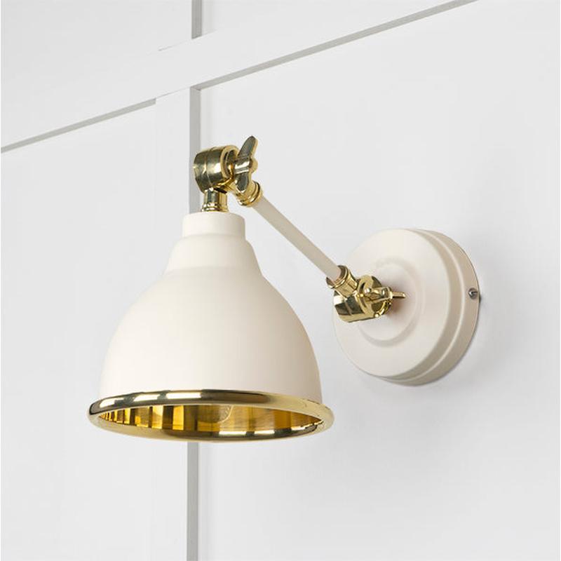 Smooth Brass Brindley Wall Light-From The Anvil-Brass-nirohome