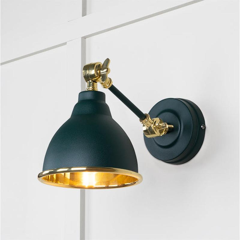 Smooth Brass Brindley Wall Light-From The Anvil-Dingle-nirohome