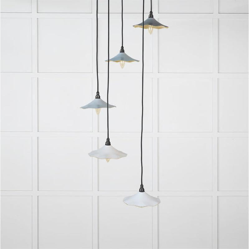 Smooth Brass Flora Cluster Pendant-From The Anvil-Birch-nirohome