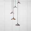 Smooth Brass Flora Cluster Pendant-From The Anvil-Brass-nirohome
