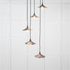 Smooth Brass Flora Cluster Pendant-From The Anvil-Brass-nirohome