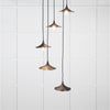 Smooth Brass Flora Cluster Pendant-From The Anvil-Brass-nirohome