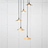 Smooth Brass Flora Cluster Pendant-From The Anvil-Brass-nirohome