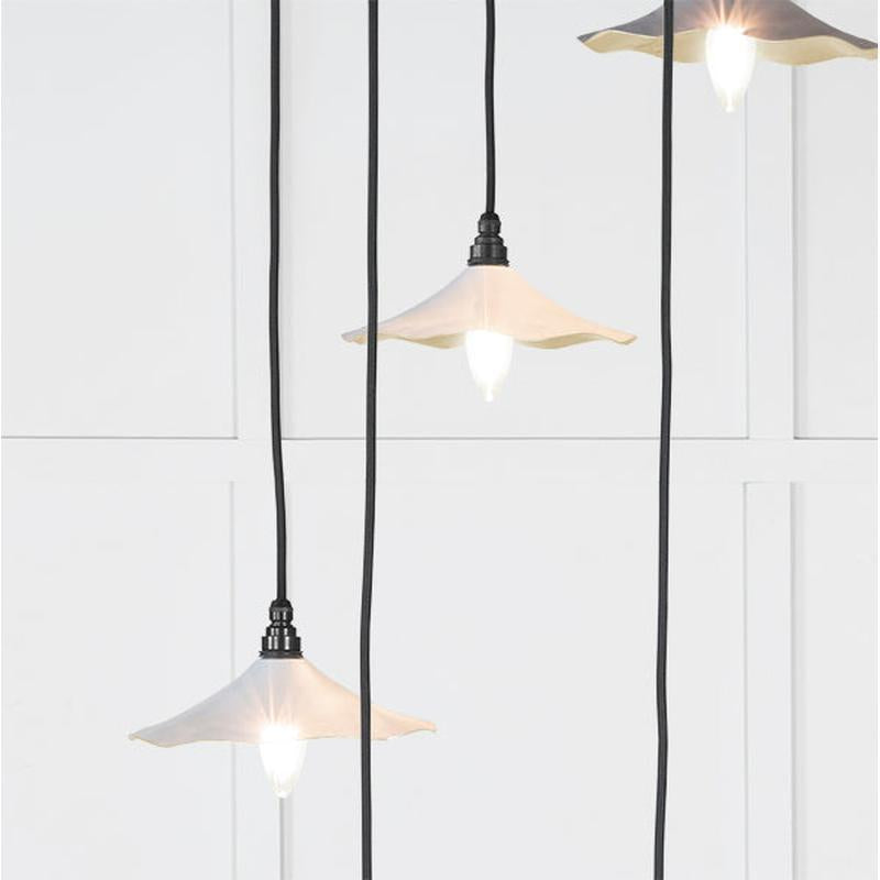 Smooth Brass Flora Cluster Pendant-From The Anvil-Brass-nirohome