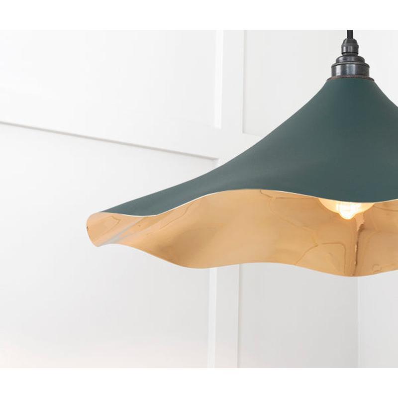 Smooth Brass Flora Pendant-From The Anvil-Brass-nirohome