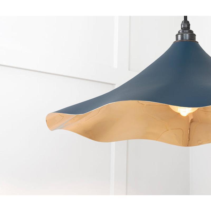 Smooth Brass Flora Pendant-From The Anvil-Brass-nirohome