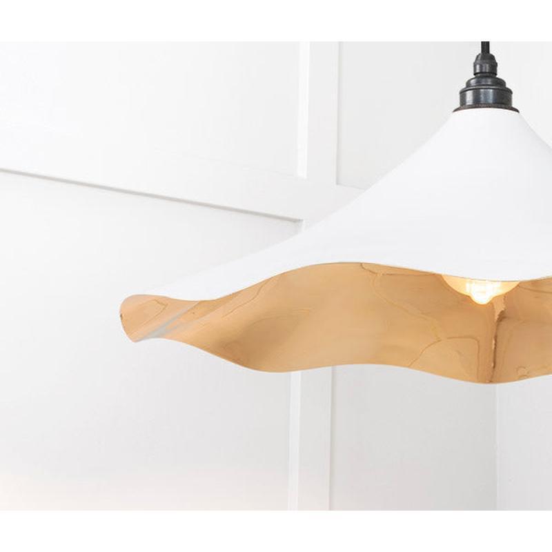 Smooth Brass Flora Pendant-From The Anvil-Brass-nirohome