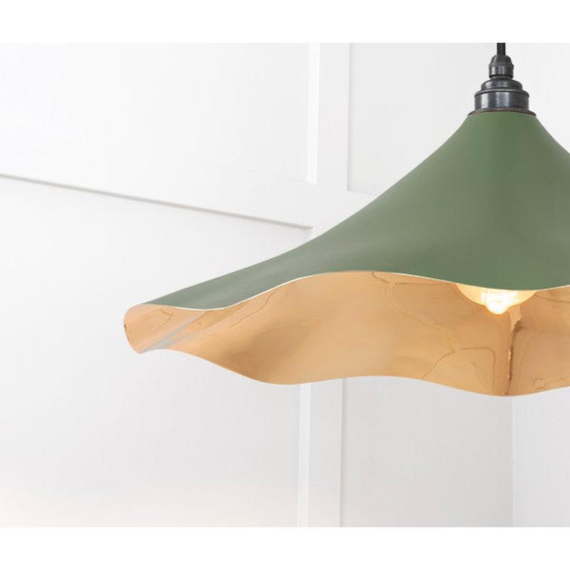 Smooth Brass Flora Pendant-From The Anvil-Brass-nirohome