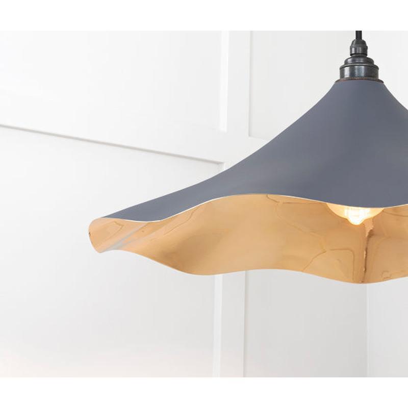 Smooth Brass Flora Pendant-From The Anvil-Brass-nirohome