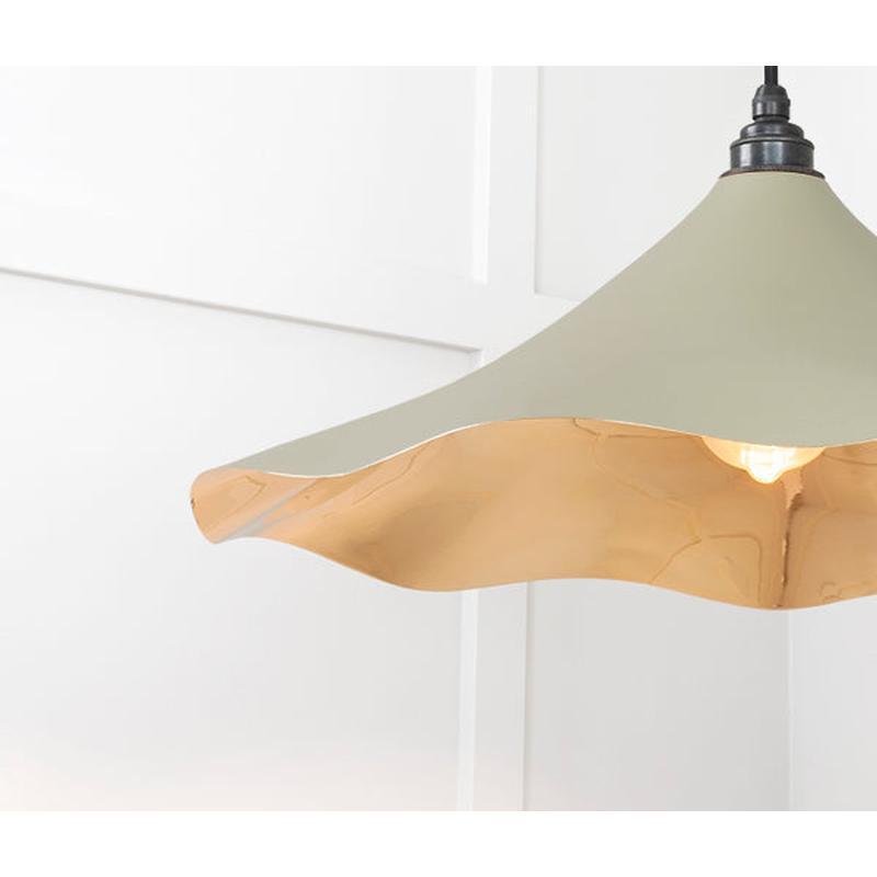 Smooth Brass Flora Pendant-From The Anvil-Brass-nirohome