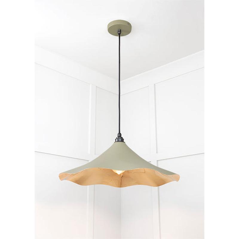 Smooth Brass Flora Pendant-From The Anvil-Brass-nirohome
