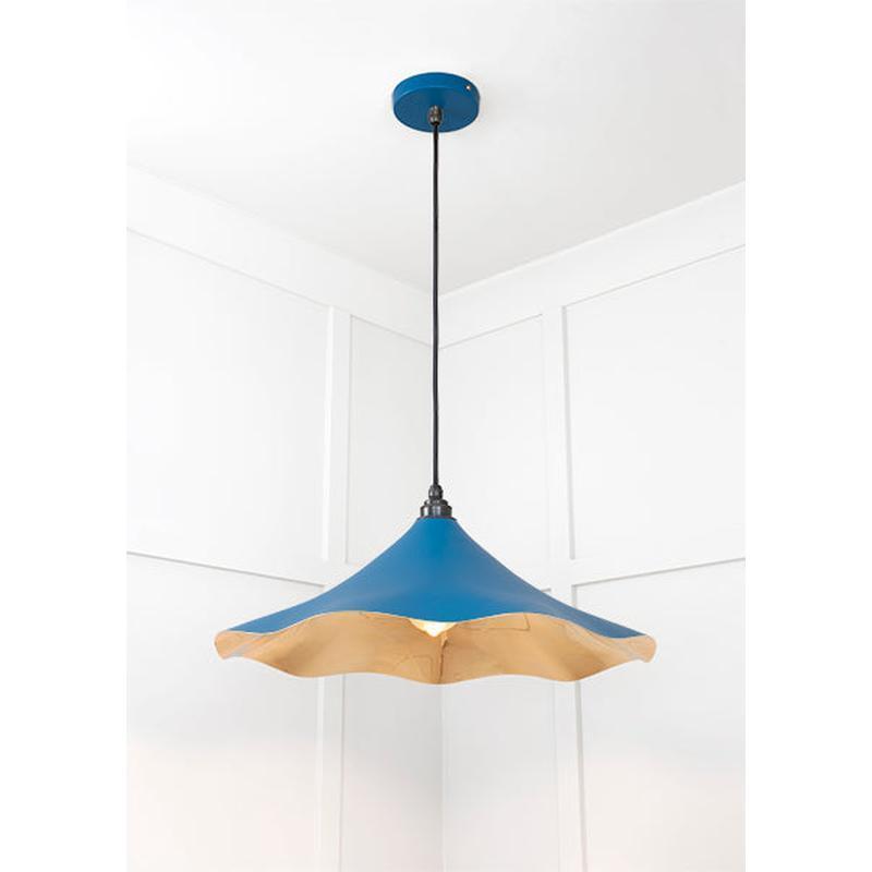 Smooth Brass Flora Pendant-From The Anvil-Brass-nirohome