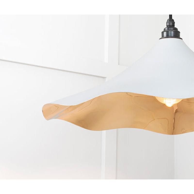 Smooth Brass Flora Pendant-From The Anvil-Brass-nirohome