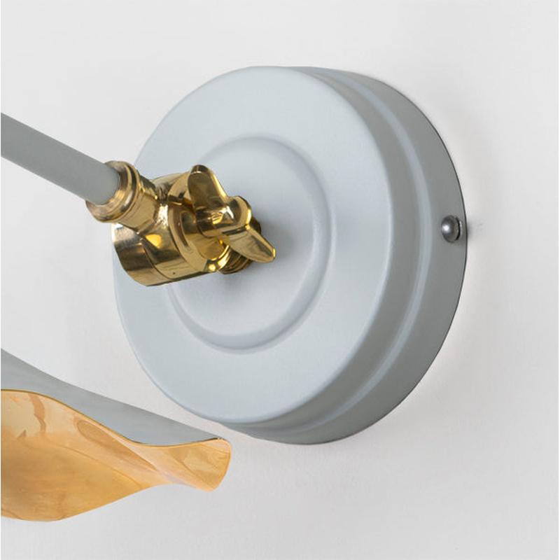 Smooth Brass Flora Wall Light-From The Anvil-Brass-nirohome