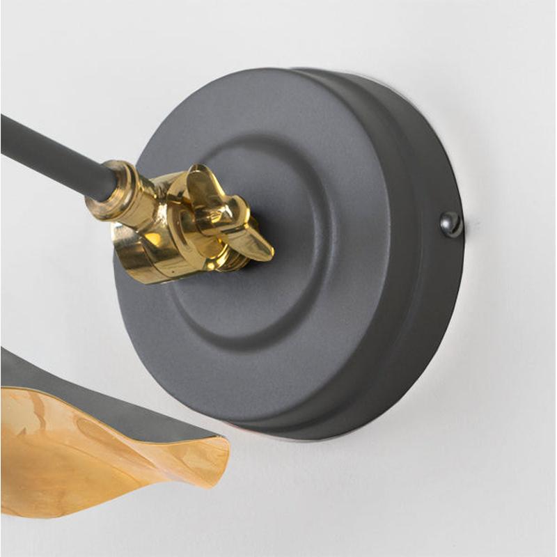 Smooth Brass Flora Wall Light-From The Anvil-Brass-nirohome