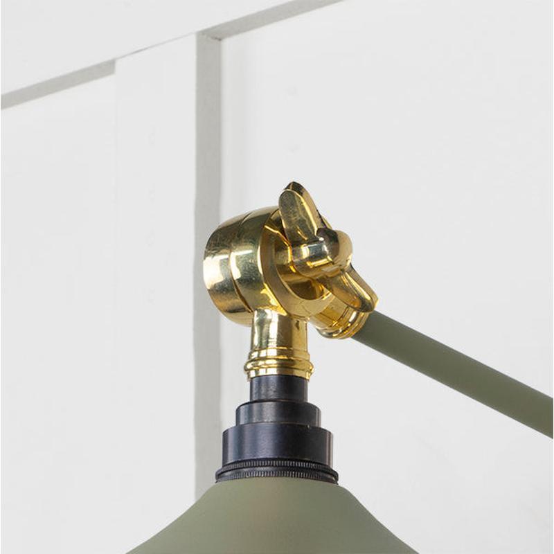 Smooth Brass Flora Wall Light-From The Anvil-Brass-nirohome
