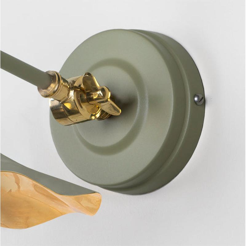 Smooth Brass Flora Wall Light-From The Anvil-Brass-nirohome