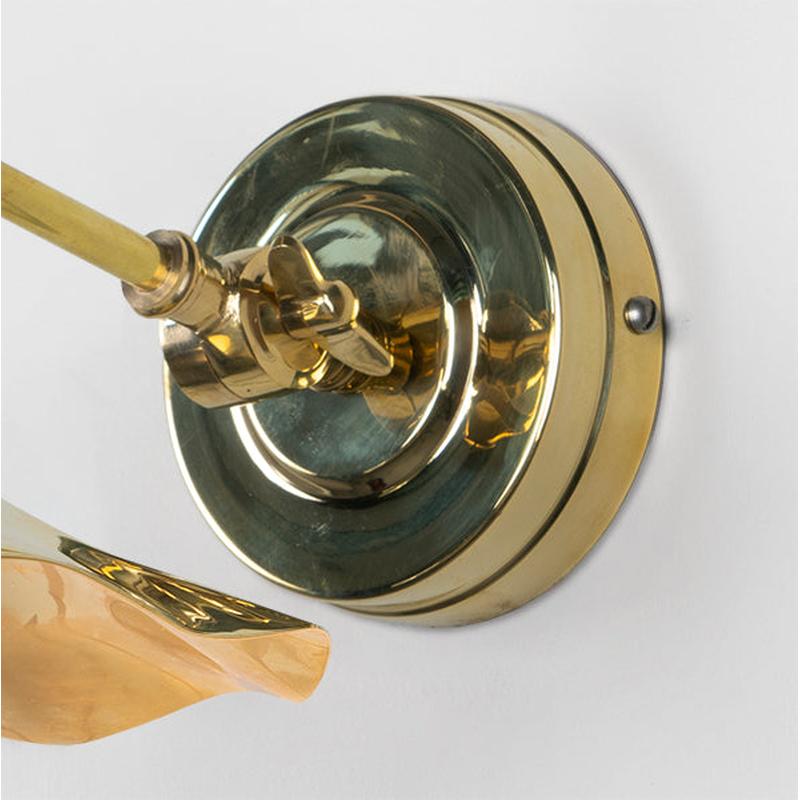 Smooth Brass Flora Wall Light-From The Anvil-Brass-nirohome