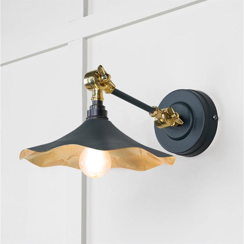 Smooth Brass Flora Wall Light-From The Anvil-Soot-nirohome