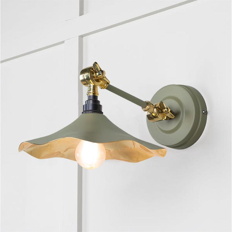 Smooth Brass Flora Wall Light-From The Anvil-Tump-nirohome