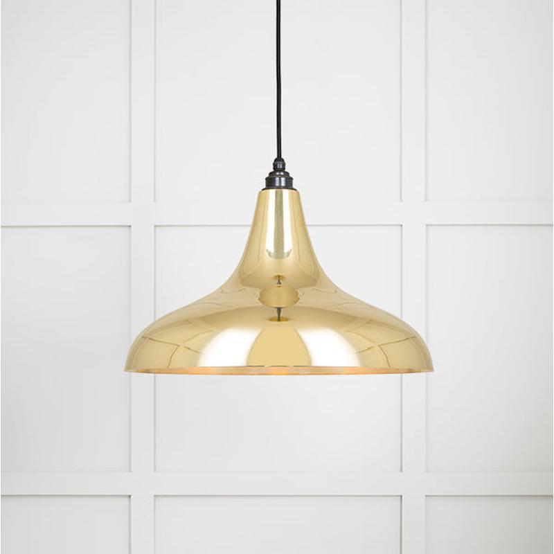 Smooth Brass Frankley Pendant-From The Anvil-Brass-nirohome