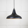 Smooth Brass Frankley Pendant-From The Anvil-Elan Black-nirohome