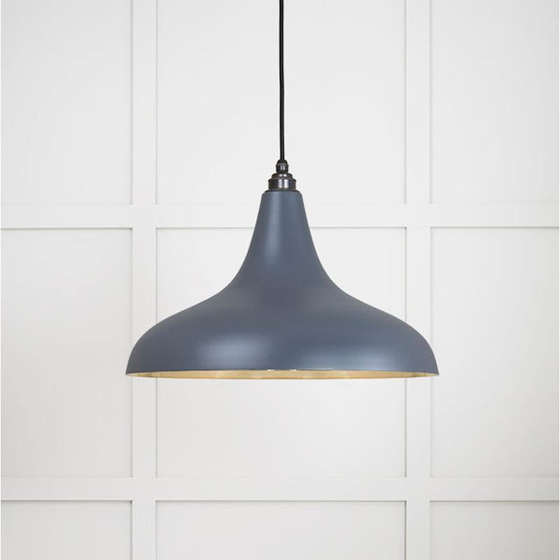 Smooth Brass Frankley Pendant-From The Anvil-Slate-nirohome