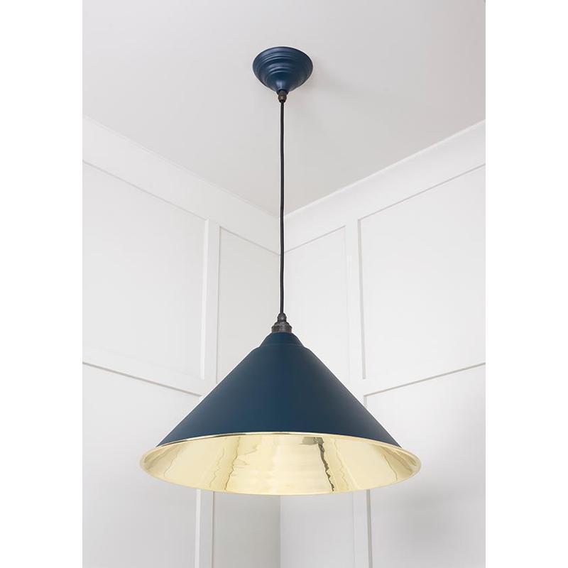 Smooth Brass Hockley Pendant-From The Anvil-Brass-nirohome