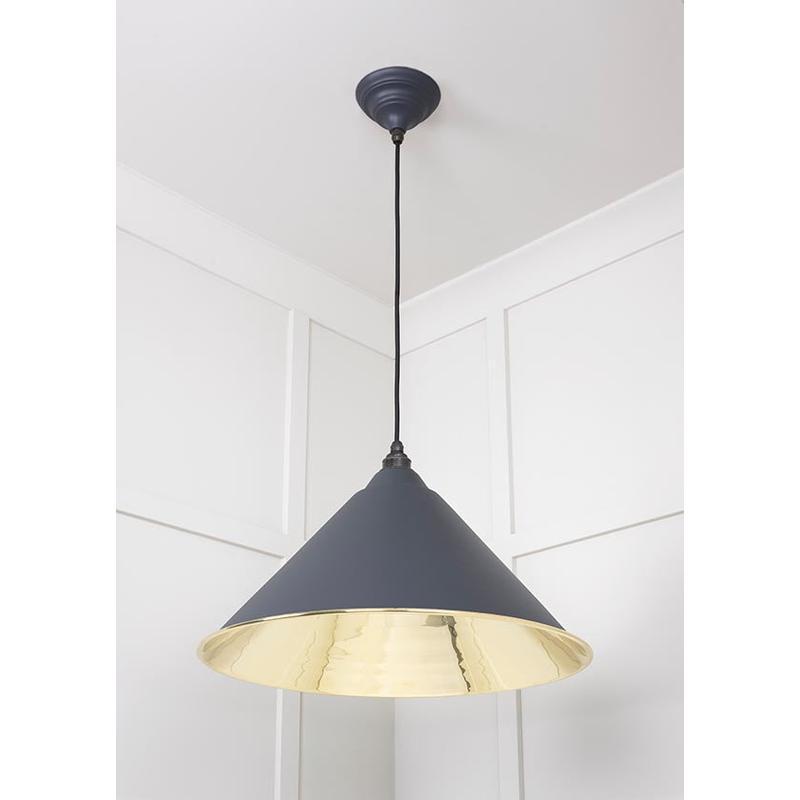 Smooth Brass Hockley Pendant-From The Anvil-Brass-nirohome