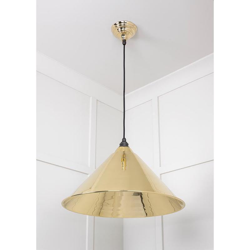 Smooth Brass Hockley Pendant-From The Anvil-Brass-nirohome