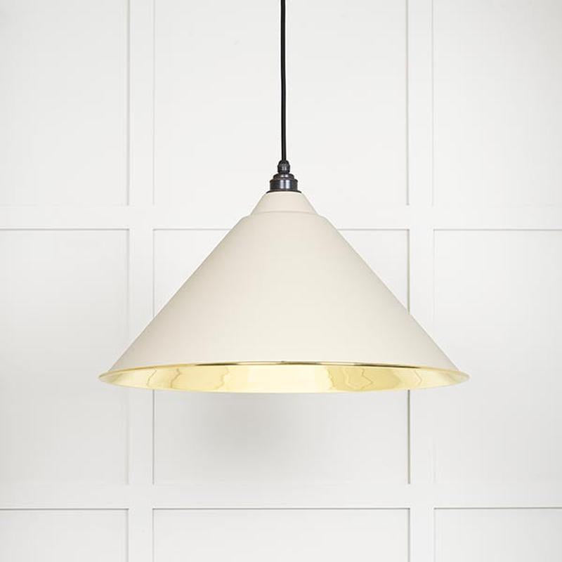 Smooth Brass Hockley Pendant-From The Anvil-Teasel-nirohome