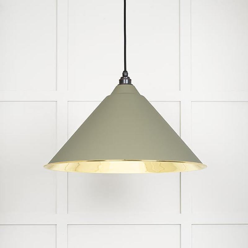 Smooth Brass Hockley Pendant-From The Anvil-Tump-nirohome