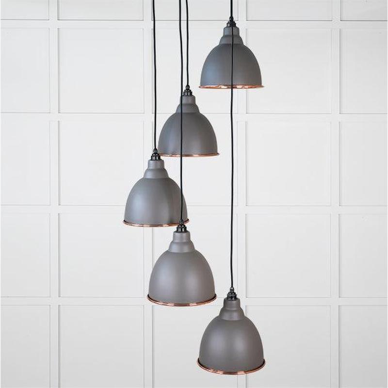 Smooth Copper Brindley Cluster Pendant-From The Anvil-Bluff-nirohome