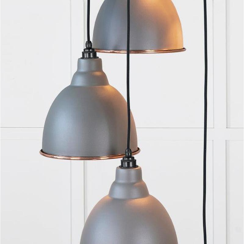Smooth Copper Brindley Cluster Pendant-From The Anvil-Copper-nirohome