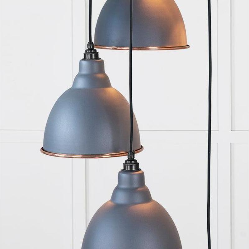 Smooth Copper Brindley Cluster Pendant-From The Anvil-Copper-nirohome