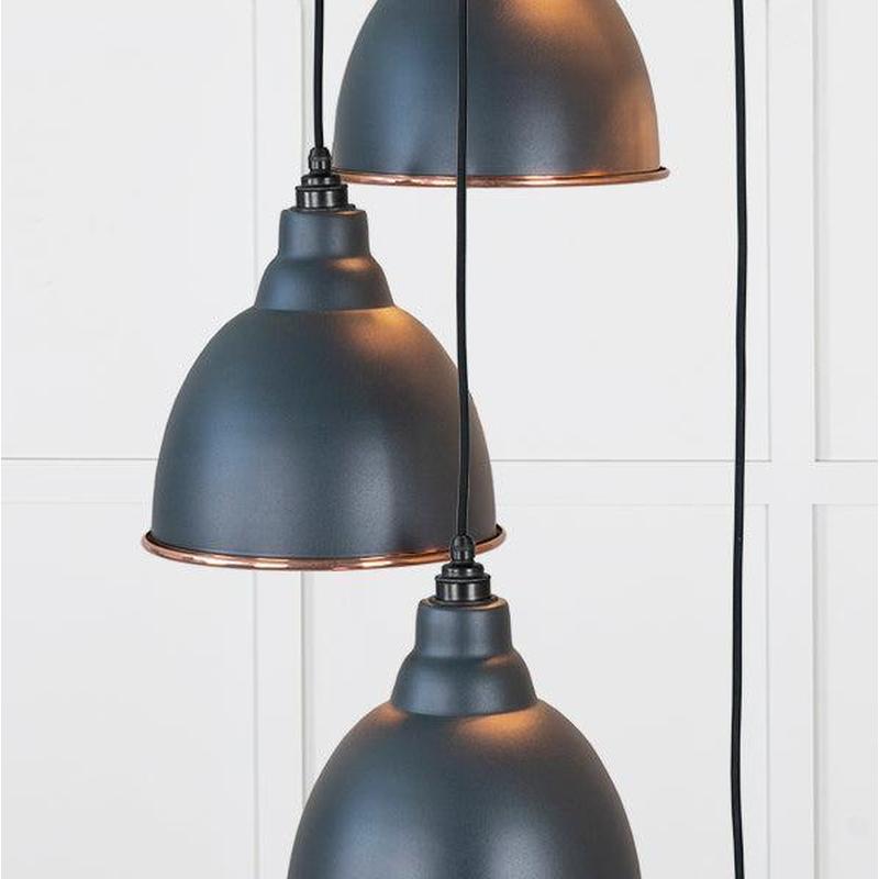 Smooth Copper Brindley Cluster Pendant-From The Anvil-Copper-nirohome
