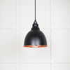 Smooth Copper Brindley Pendant-From The Anvil-Elan Black-nirohome