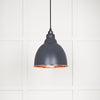 Smooth Copper Brindley Pendant-From The Anvil-Slate-nirohome