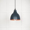Smooth Copper Brindley Pendant-From The Anvil-Soot-nirohome