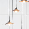 Smooth Copper Flora Cluster Pendant-From The Anvil-Copper-nirohome