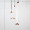 Smooth Copper Flora Cluster Pendant-From The Anvil-Copper-nirohome