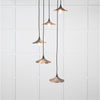 Smooth Copper Flora Cluster Pendant-From The Anvil-Copper-nirohome