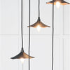 Smooth Copper Flora Cluster Pendant-From The Anvil-Copper-nirohome