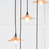 Smooth Copper Flora Cluster Pendant-From The Anvil-Copper-nirohome